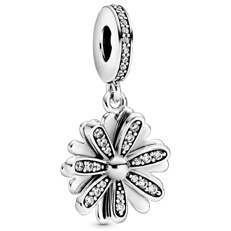 Spinning Tree Of Life Serene Lotus Clover Daisy Flower Pendant Beads 925 Sterling Silver Charm Fit Bracelet DIY Jewelry: 19