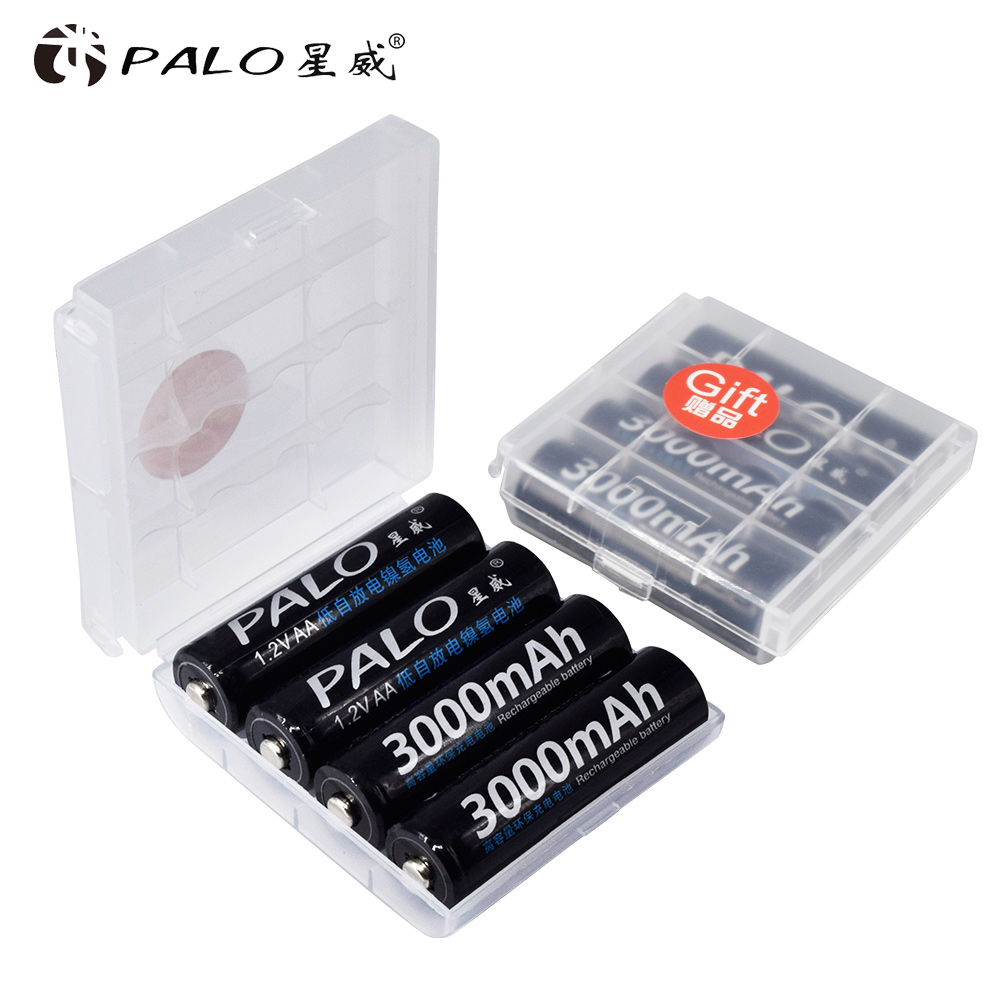 PALO 1.2v AA battery 3000 mAh AA Rechargeable Battery NI-MH AA batteries for Clocks, computers, toys,Mouse batteries