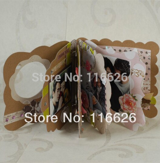 ENOGREETING 6'' DIY Papercraft Kit with decorative paper women handmade Scrapbooking accessories