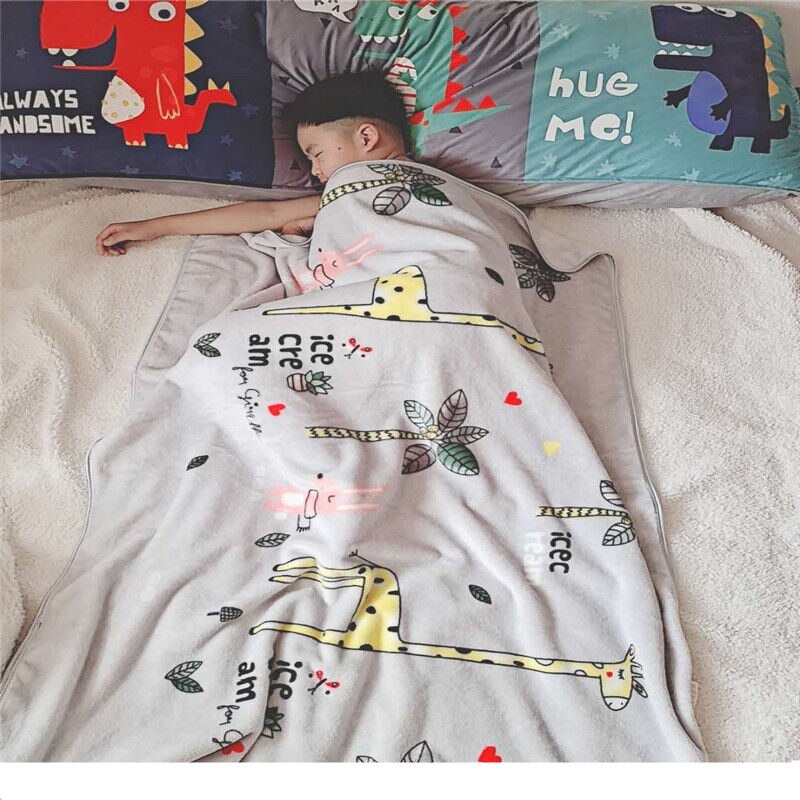 Primavera proprietà Coperta del bambino Appena nato Dei Bambini Pausa Pranzo Singolo Strato Coperta Del bambino Scuola Materna Coperta Copertura Ufficio Coperta di Flanella