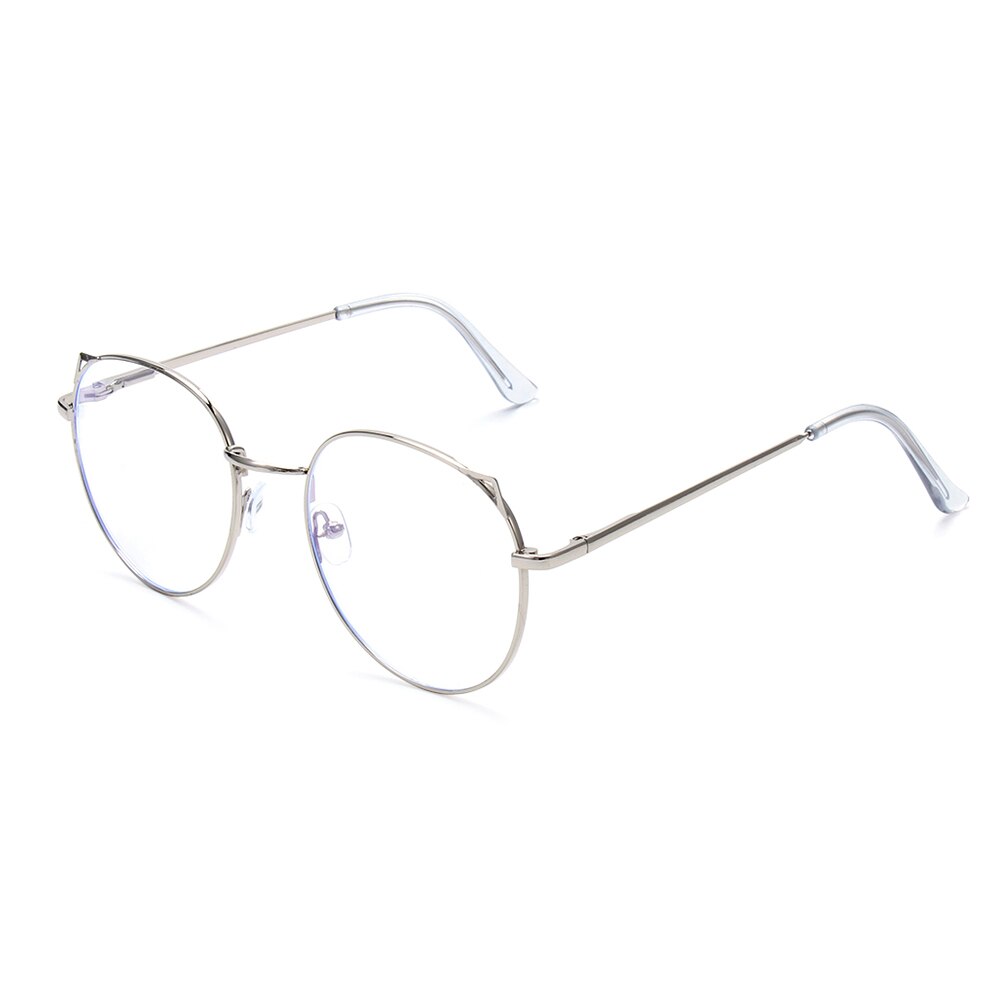 1 stk vintage metal runde briller kvinder mænd oversized briller stel optisk brille stel briller briller: S