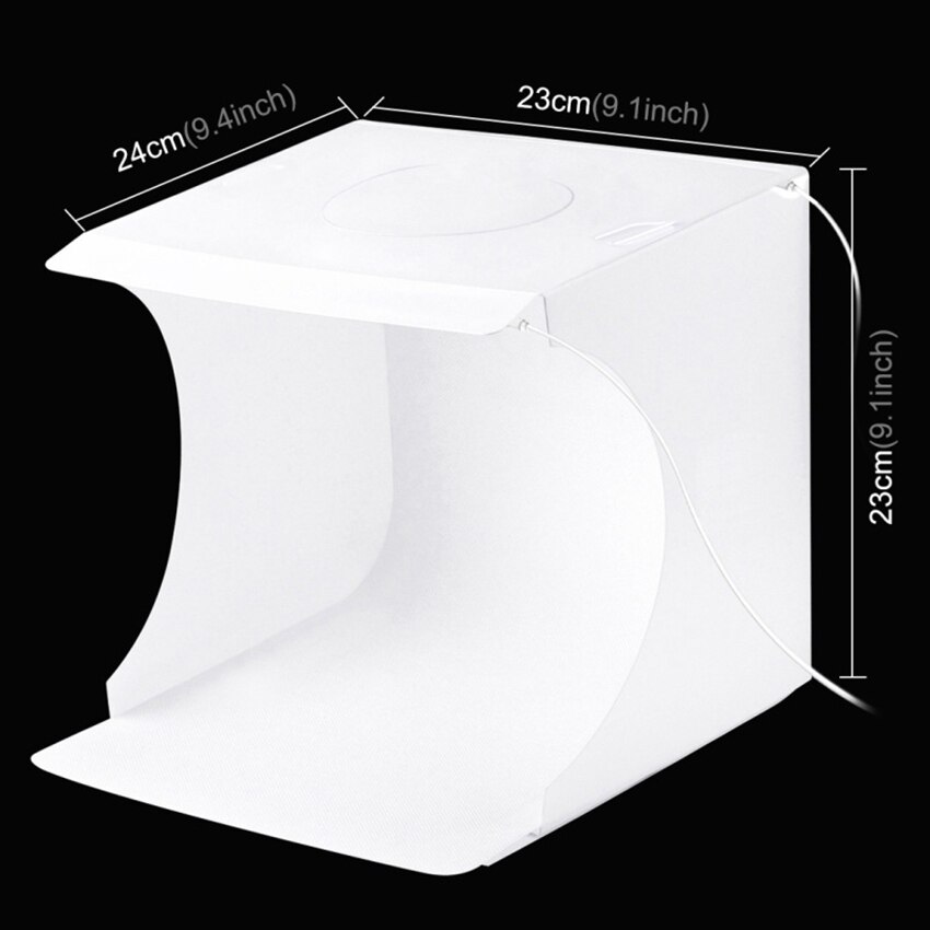 Mini Photo Studio Light Box, Photo Shooting Softbox Portable Folding Photography Light Box with 6 Kinds Color Backgrounds