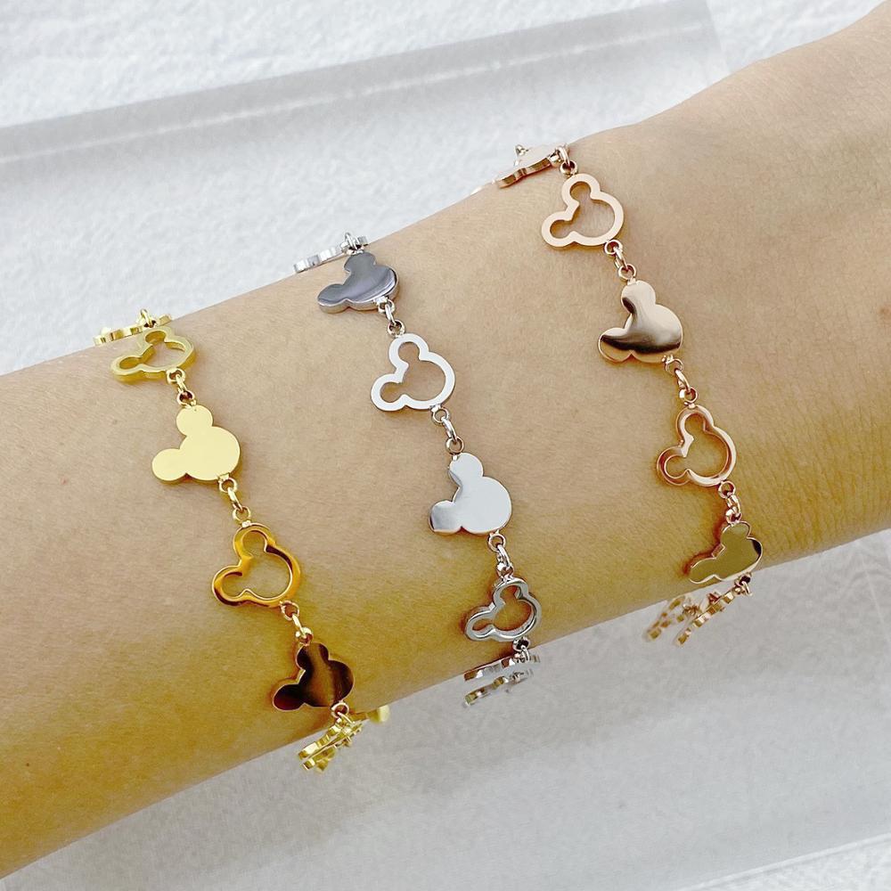 women's Jewelry Silver color chain bracelet Animal Classic charm style beautiful birthday top global