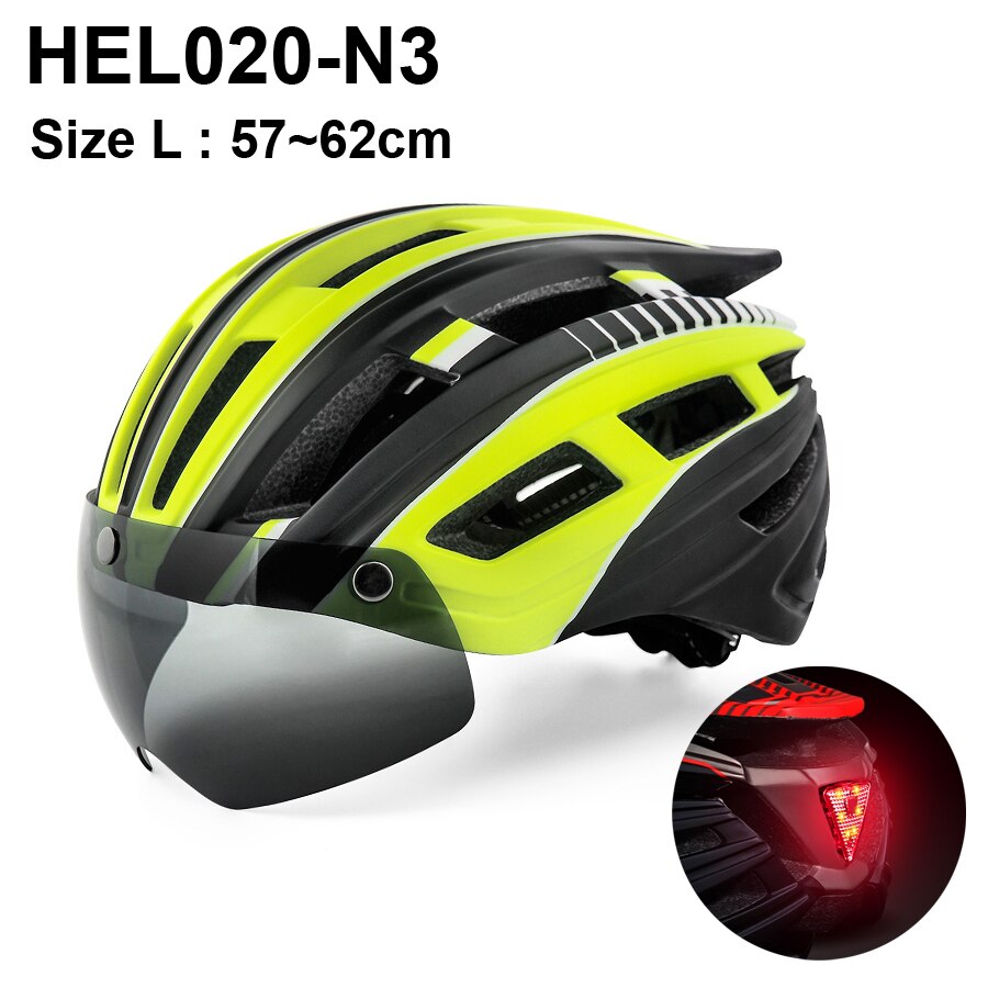 Electric Scooter Helmet With LED Rear Light Adult Cycling Helmet For MTB Road Bike Bicycle Ski Downhill Skateboard Night Riding: HEL020 N3