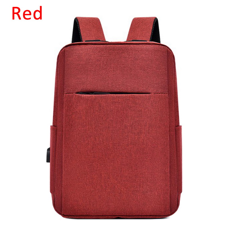 Puimentiua USB antivol sacs à dos d'ordinateur portable 15 pouces grande capacité voyage sac à dos hommes étanche charge sac à dos étudiant sacs: Red