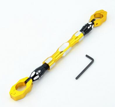 Motorcycle Cnc 7/8 "22Mm Stuur Verstelbare Cross Balance Bar Voor/Gps/Spotlight/Koplampen Montagebeugel: Goud