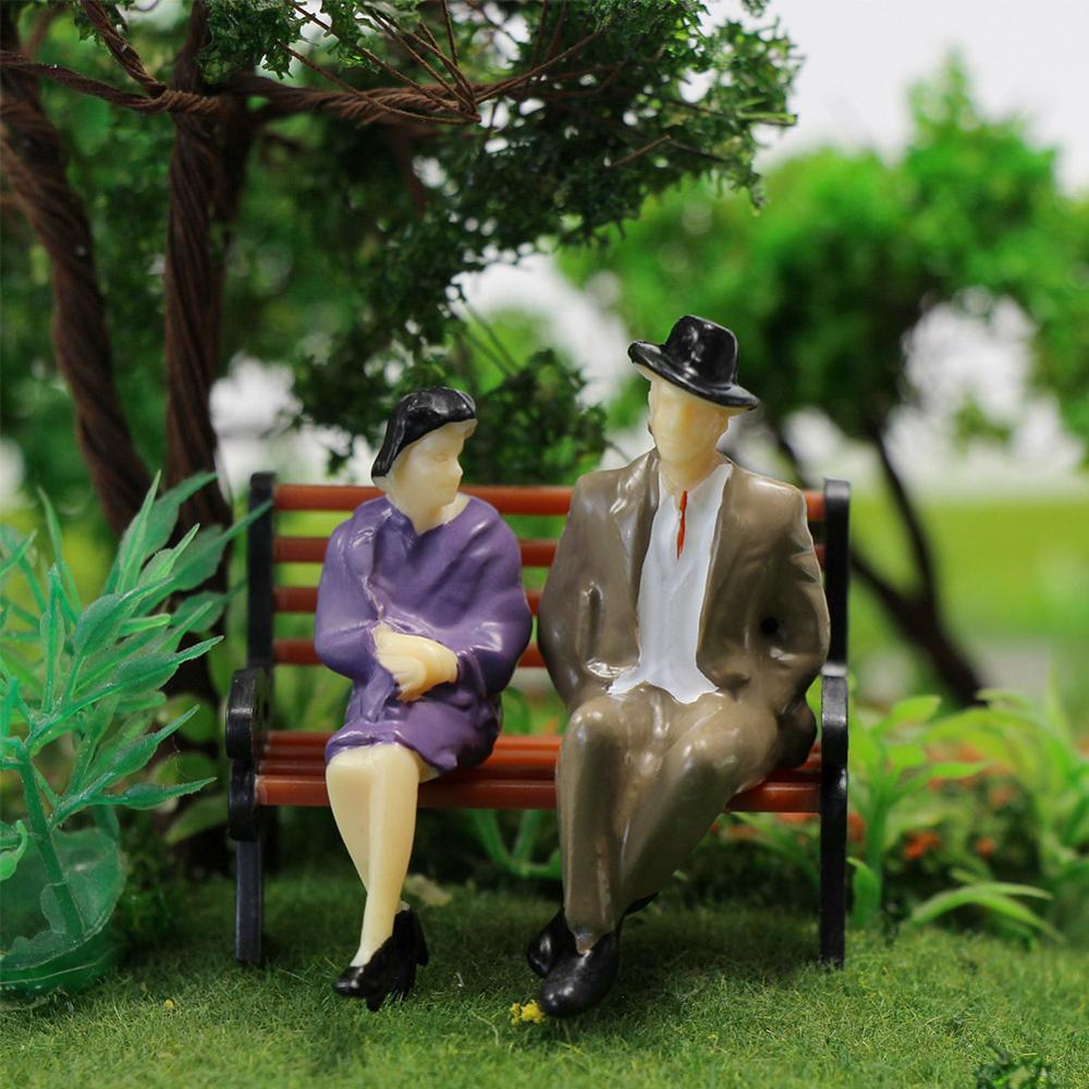 48pcs 1:30 Schaalmodel figuur G schaal Cijfers Alle Zittende Geschilderd Mensen Modelspoor P3002