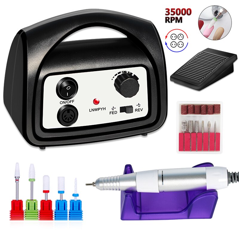 35000 Rpm Nail Boor Machine Elektrische Manicure B... – Grandado