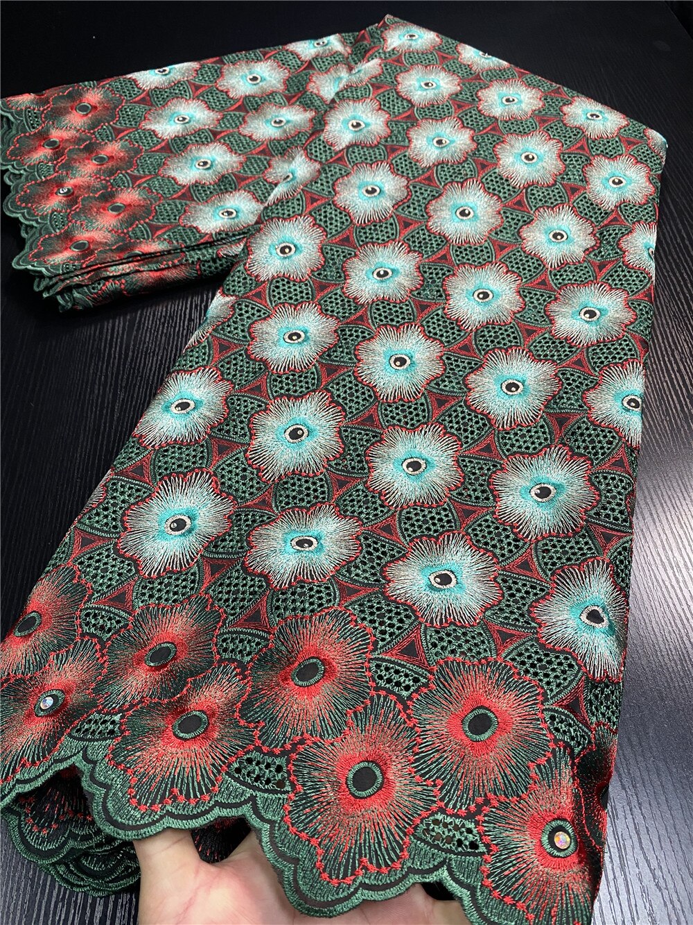 African Lace Fabric Swiss Cotton Lace Fabric Nigerian Lace Fabrics Swiss Voile Lace In Switzerland YA3456B-7: Picture 3