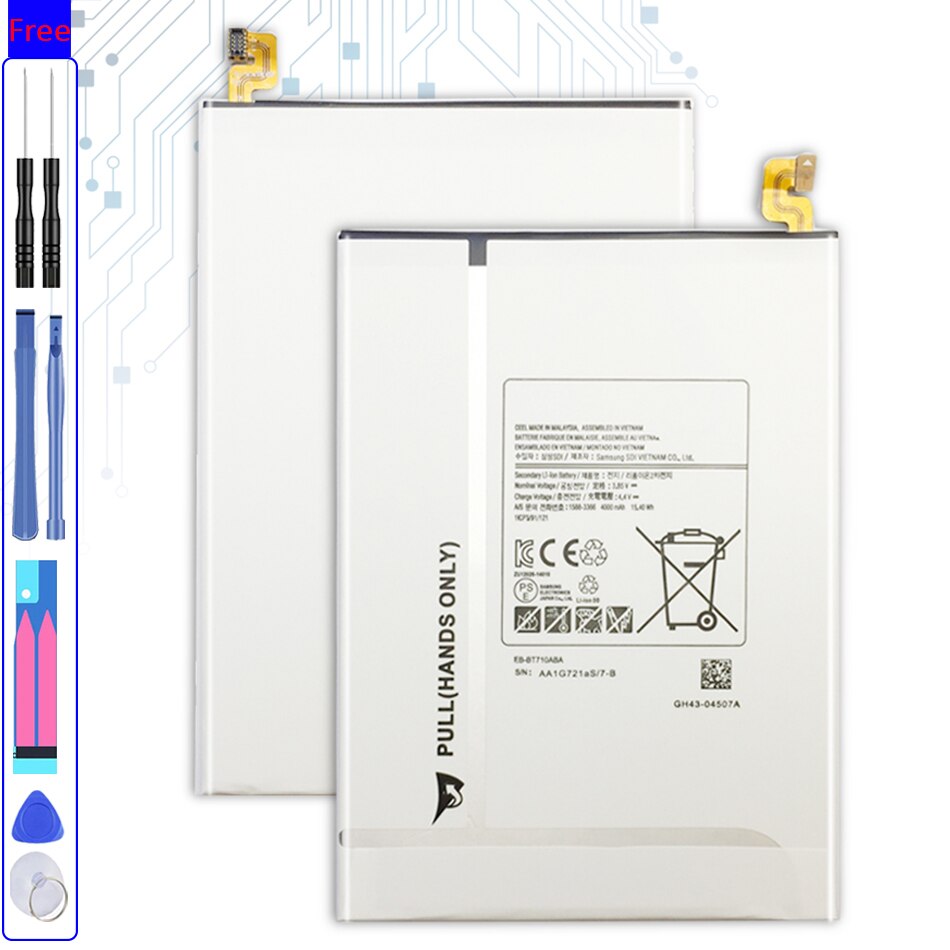 Batería de polímero de litio para tableta Samsung Galaxy Tab S2, 8,0 SM, T710, T715, T715C, SM-7710, SM-T715 de 4000mAh