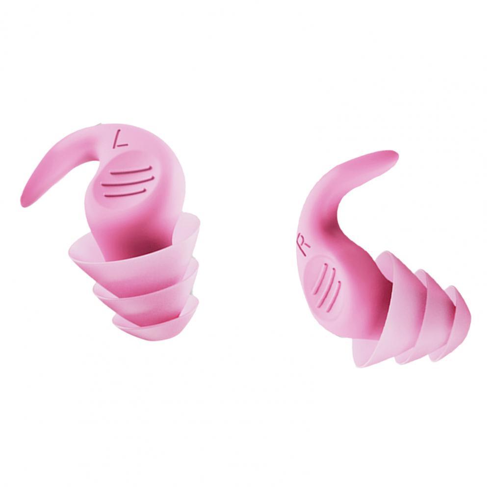 Bouchons d'oreille en Silicone souple, 1 paire:  Pink