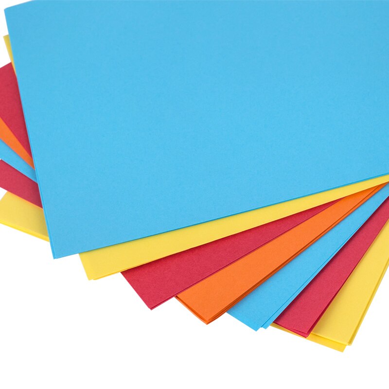 100 ark / taske deli 7391/7393# a4 farve kopipapir 80g farve print papir 8 farver valgfri kina delikatesse kopimateriale