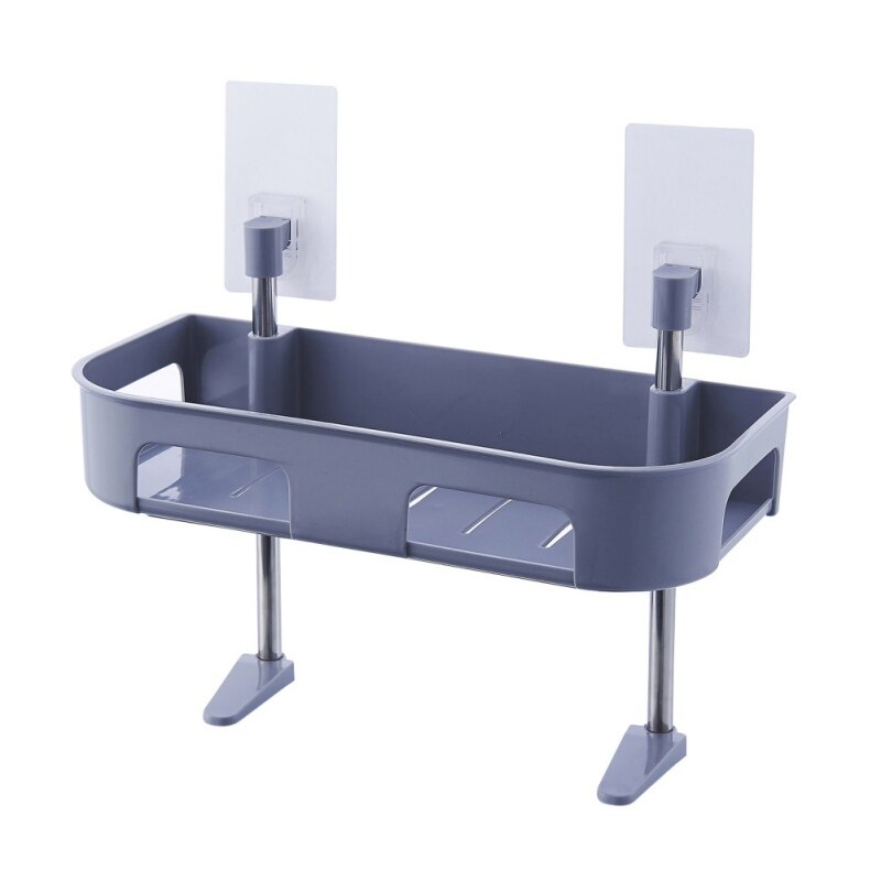 Toilet Towel Storage Rack Holder Over Bathroom Shelf Organizer Rack: Grey-1