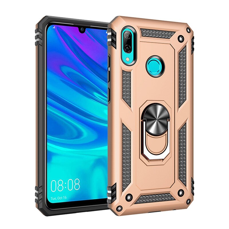 Voor Huawei P Smart Case Magneet Auto Ring Stand Houder Cover Voor Huawei P Smart Psmart POT-LX1 POT-LX3 Coque Funda: Huawei P Smart 2019 / Gold