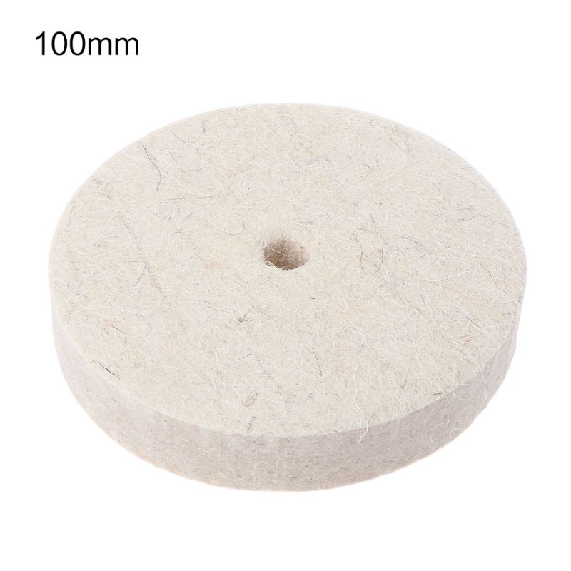 3 Stks 100mm 4 Inch Wol Buffing Hoek Grinder Wiel Vilt Polijsten Disc Pad Polijstschijf