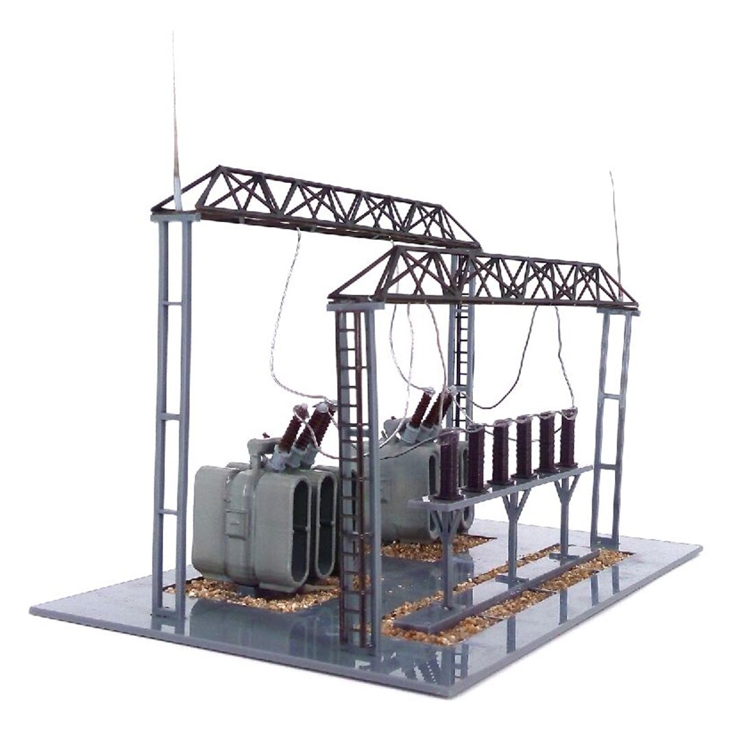 1:87 ho -skala tog model understation model til sand bord model byggesæt diy sjov for alder 8+