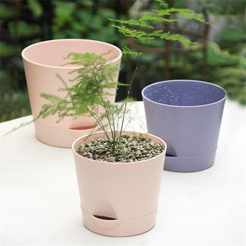 Abnehmbarer Boden Blumentopf leichtes Material hellblau Haushalts bedarf atmungsaktiver Blumentopf atmungsaktiver Blumentopf