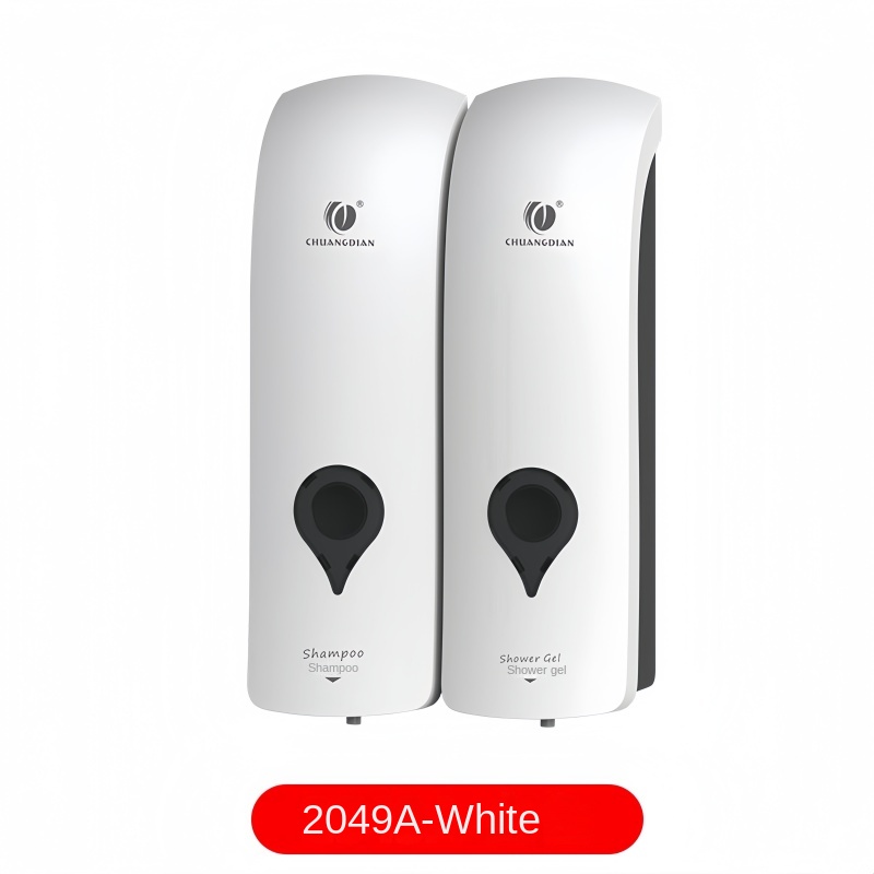 Wall Mounted Hand Soap Dispenser, Hotel, Bathroom, Household 2-in-1 Manual Press Soap Dispenser, No Drilling Installation: WIT