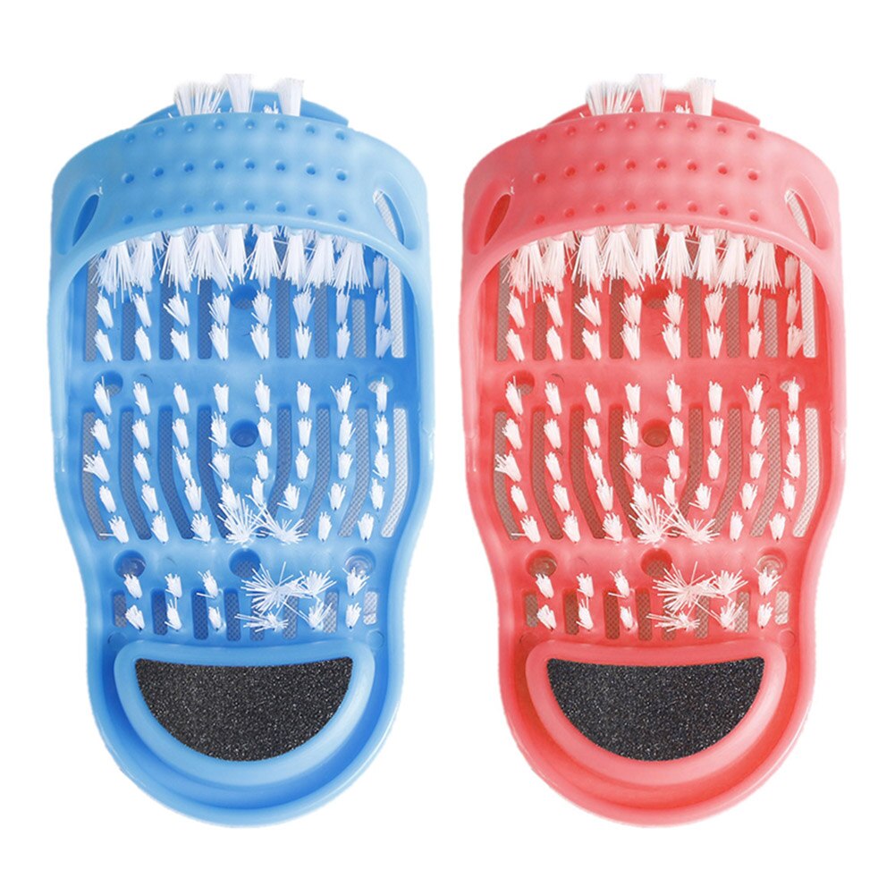 Bathroom Heel Care Exfoliating Shoes Foot Scrubber Brush Massage Slippers Bath Shower Foot Scrubber Brush Shower Bathroom Tools