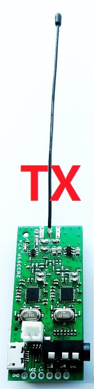Uhf Stereo Draadloze Audio Transceiver Module Audio Zender Draadloze Speaker Module Muziekinstrumenten Diy Artefact: TX