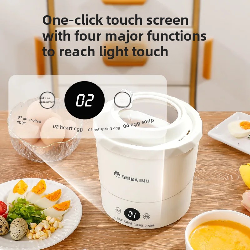Multifunctional Egg Steamer Home Use Automatic Power Interruption Mini Egg Boiler Heart Leakage Egg Spa Egg Breakfast Machine