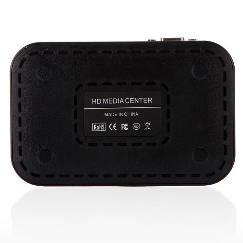 Full HD 1080P Media Player Center RM/RMVB/AVI/MPEG Multi Media Video Player with HDMI YPbPr VGA AV USB SD/MMC Port Remote Contro