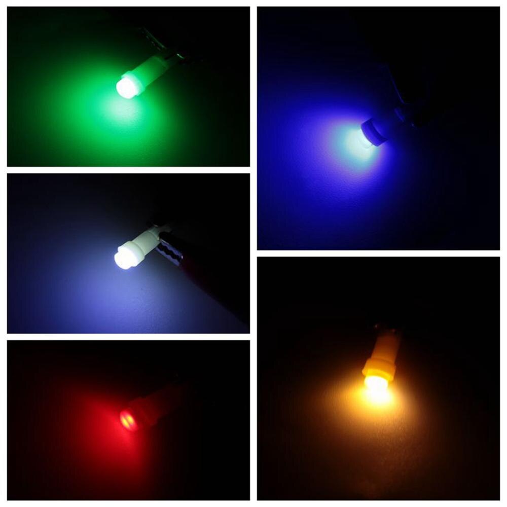 10PC 12V T5 COB LED Car Dashboard Gauge Instrument Lights High Brightness Automobiles Interior Bulbs Cluster Lamp Accessories