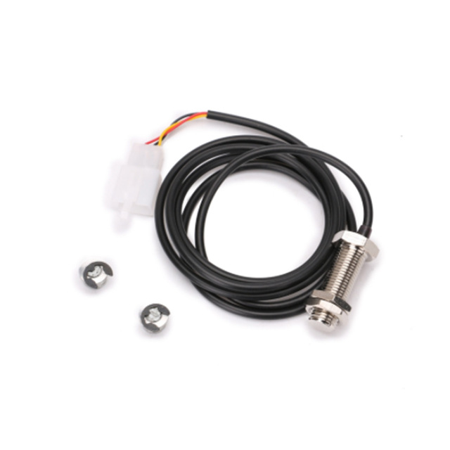 1x sensorkabel  + 2x magnetledninger til motorsykkel digital atv kilometerteller hastighetsmåler turteller del tilbehør erstatning: sensor 1