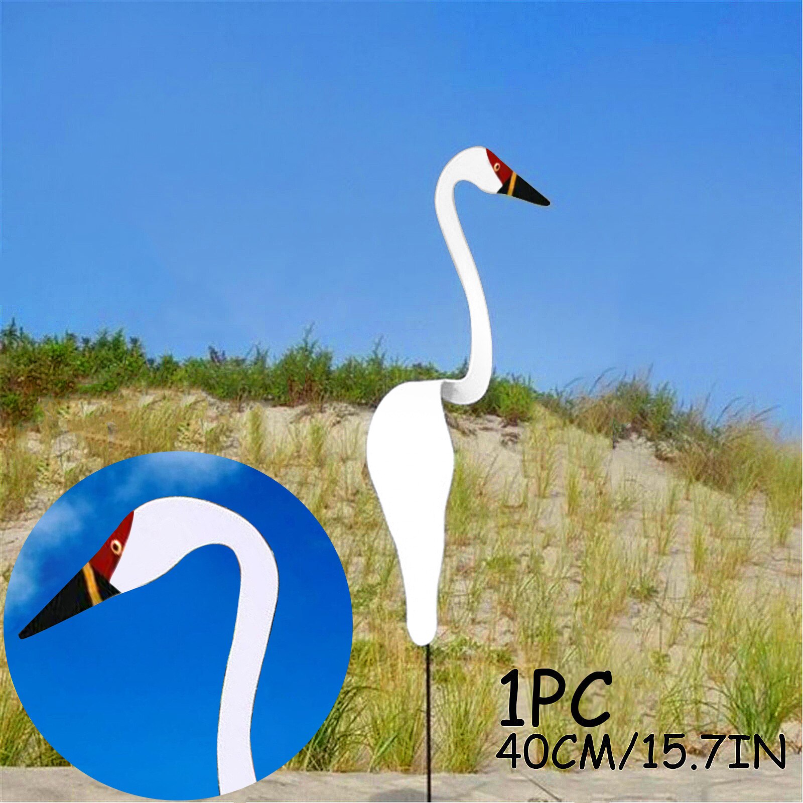 Flamingo White Swirl Bird Garden Decoration Decorative White Duck Spin with The Breeze Home Garden Decor Home Supply