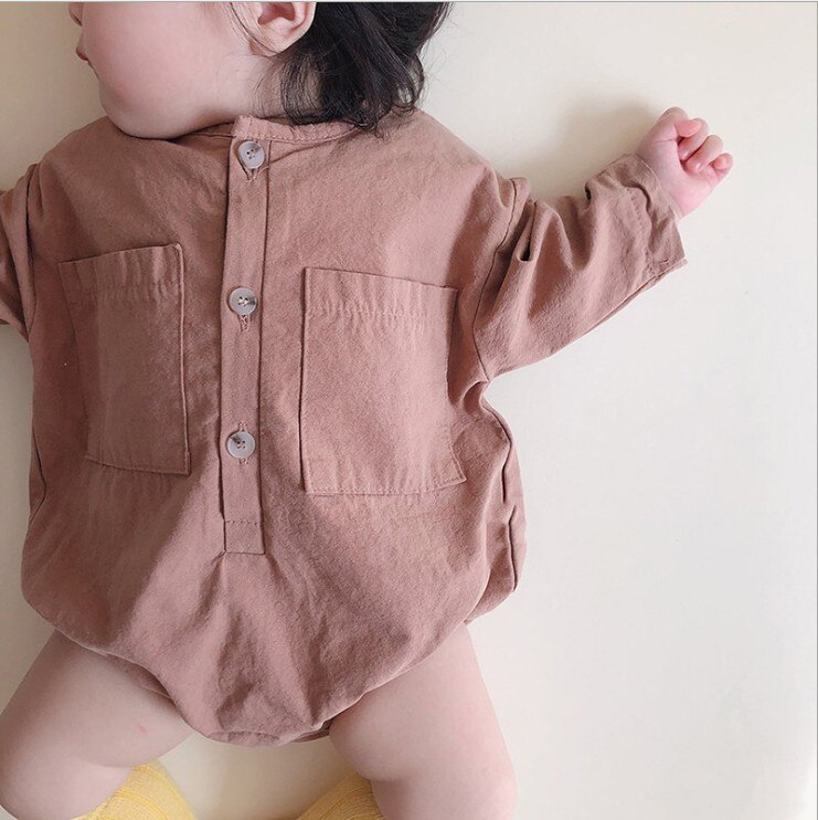 Autumn Baby Bodysuit Boys And Girls Long Sleeve Cartoon Print One-piece Jumpsuits Baby Girl Clothes 0-24M