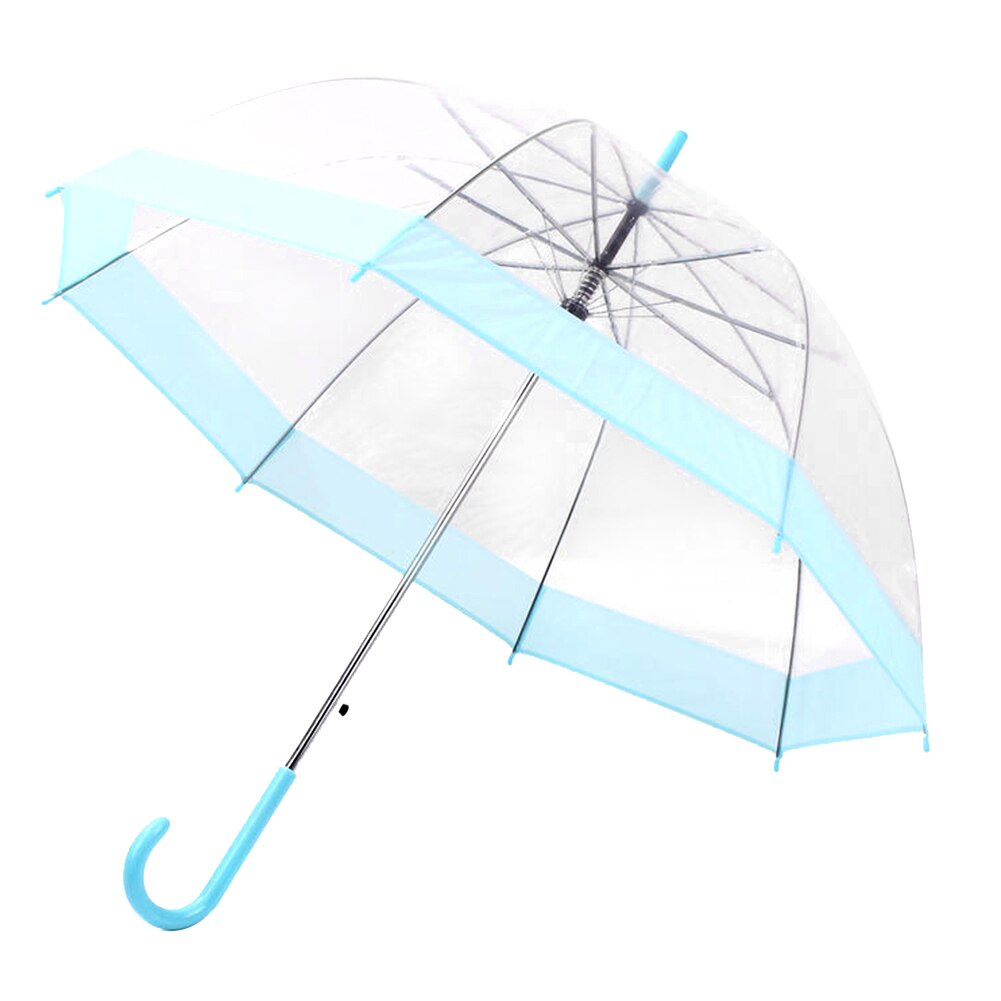 See Through Dome Umbrella Windproof Transparent Walking Mushroom Umbrellas Stylish umbrella: A2