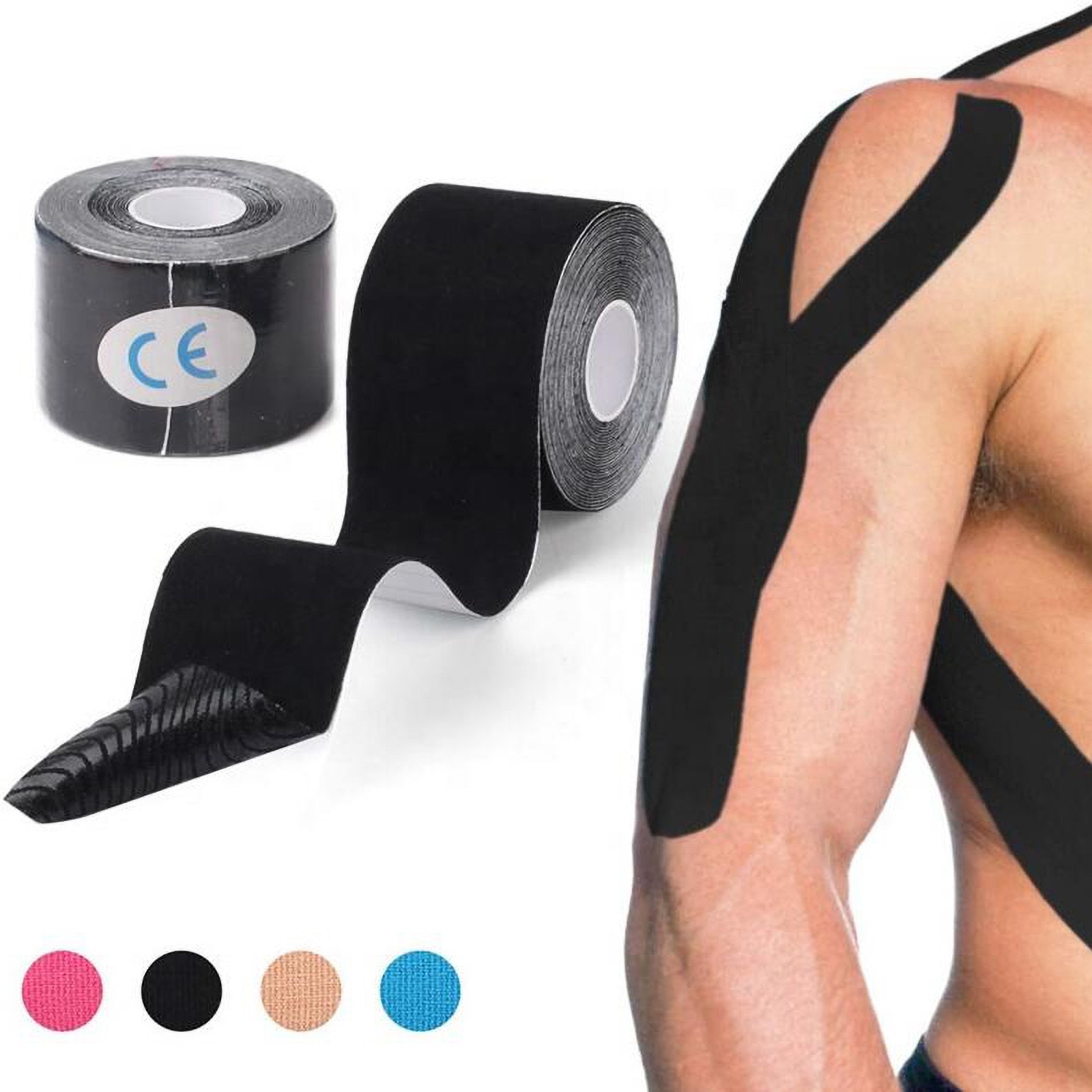 Ceinture de physiothérapie Teip pour soulager la myalgie, bandes de beauté pour le Sport, bandes élastiques pour le visage et les genoux