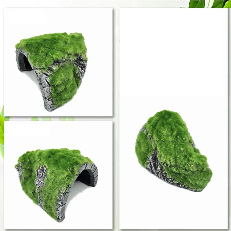 Nueva decoración de acuario, adorno de tanque de peces acuáticos de resina, decoración Artificial, terrario para reptiles, accesorios para tortugas