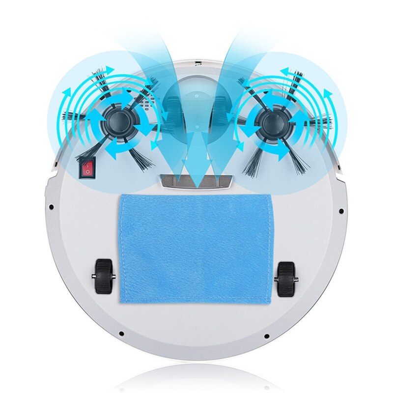 QDRR – aspirateur Robot multifonction 3 en 1, balayage sec et humide intelligent, Rechargeable automatiquement, pour la maison