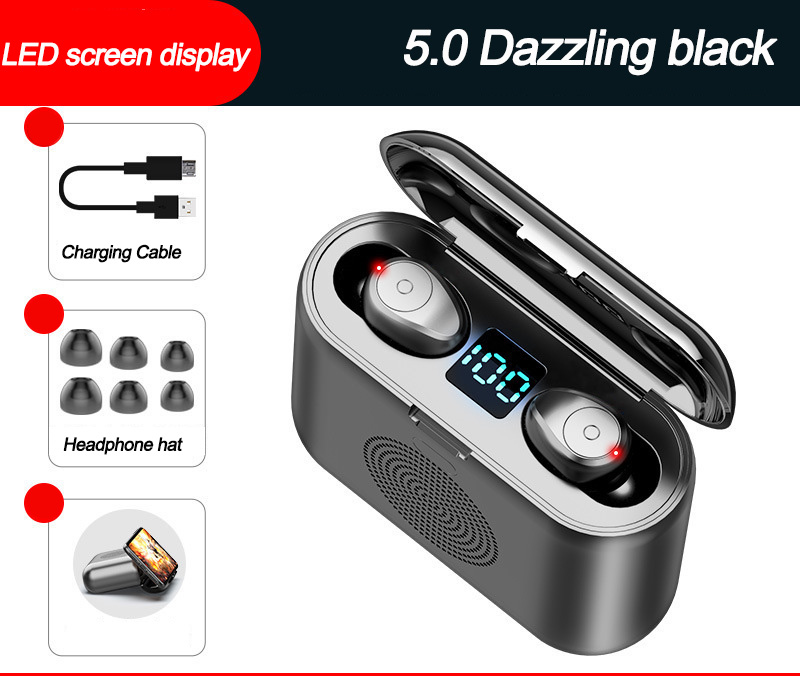 Amio Portable Docking Speaker three in one With Bluetooth headset Support mobile phone charging: Default Title