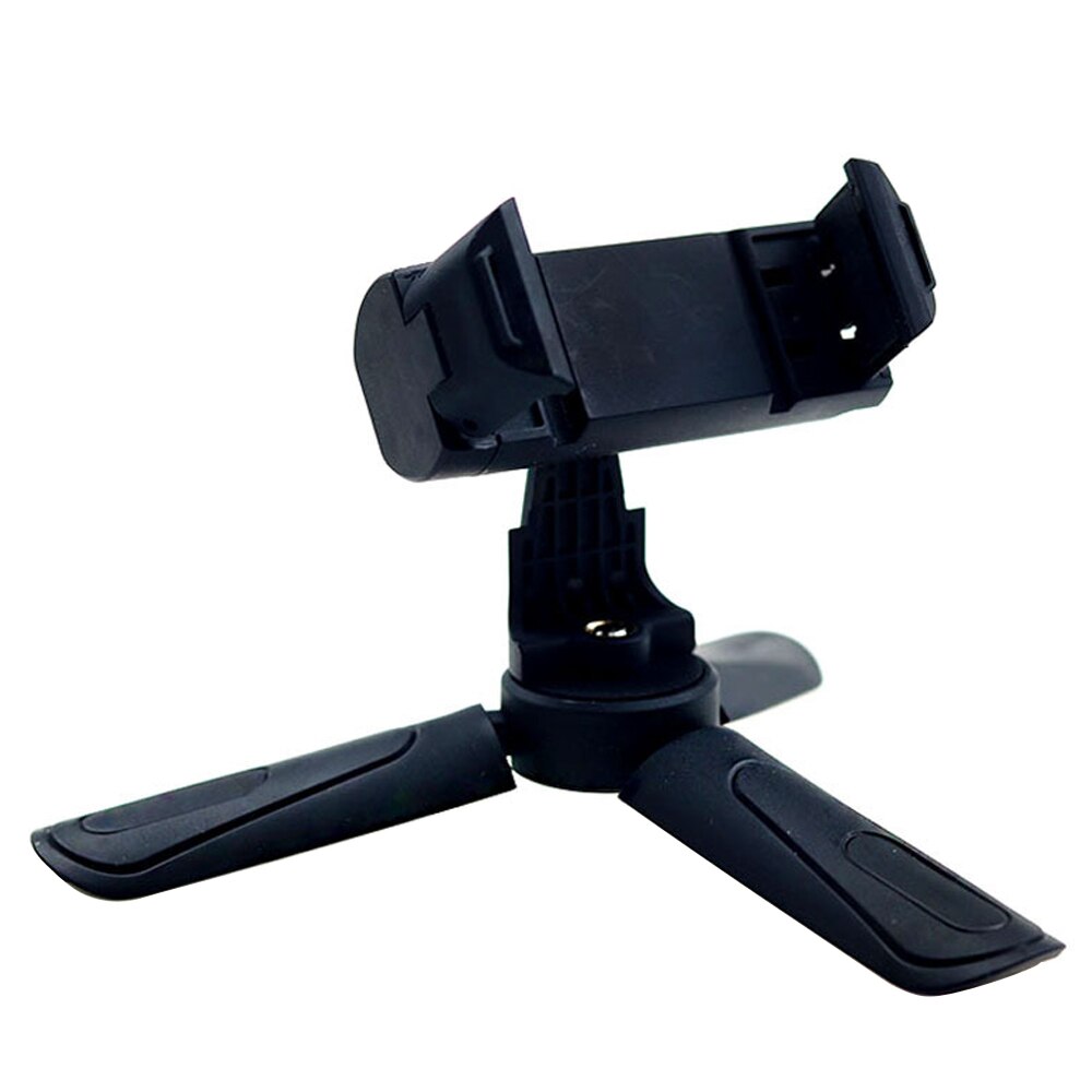 Uchwyt telefonu 360 stopni obrót kąt widzenia wielofunkcyjny leniwy uchwyt stacjonarny telefon komórkowy plastikowy uchwyt trójkątny: czarny