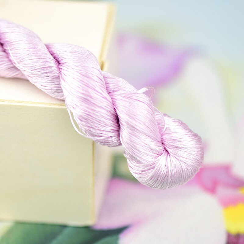 100% silk thread hand embroidery embroider cross stitch 1pcs 400m silk embroidery thread Taro purple series 8 pure colors: 1