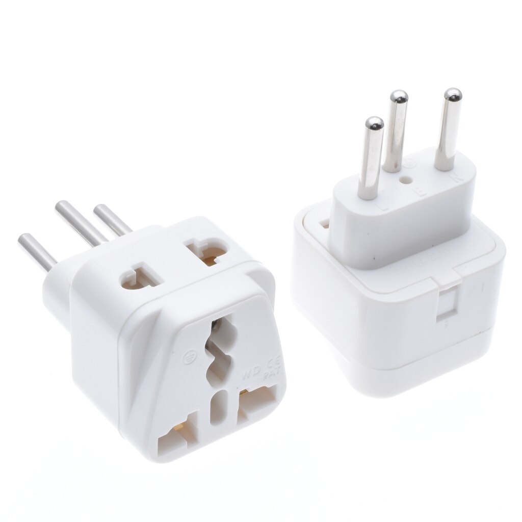 2 STUKS Universele 2 in 1 USA UK AUS Indian naar Zwitserland Adapter Plug (Type J)