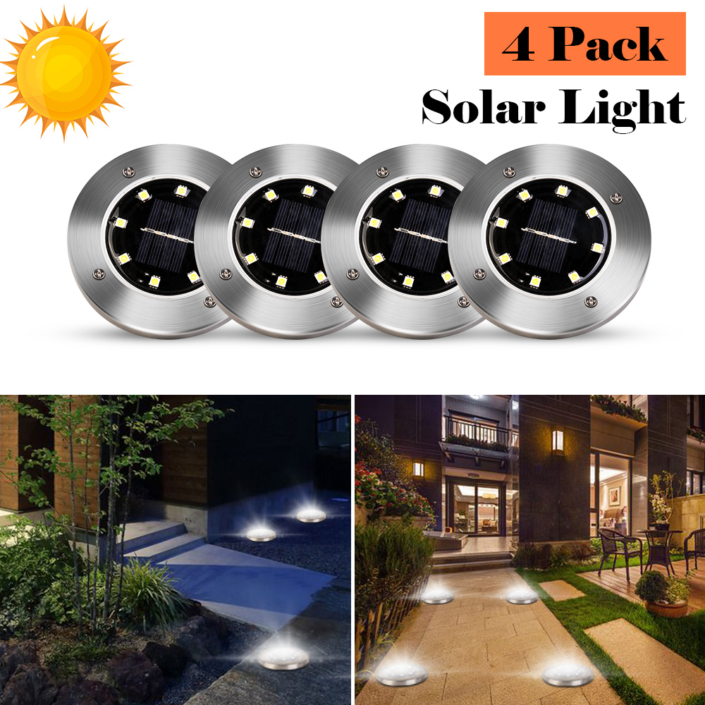 lampy solarne Zonne-energie Lichten 8 Led Pathway Solar Verlichting Outdoor Waterdichte Tuinlamp Verlichting Yard Dek Gazon Patio Decoratie