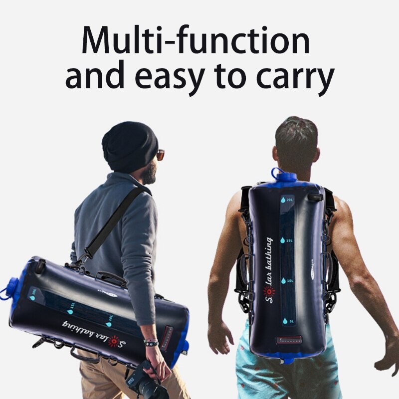 62KF 20L Solar Shower Camping Shower Outdoor Camp Shower Bag