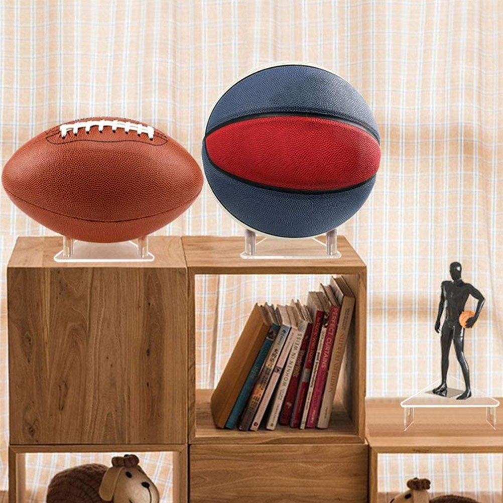 4- piece rugby basketball football soccer display rack convenient storage rack