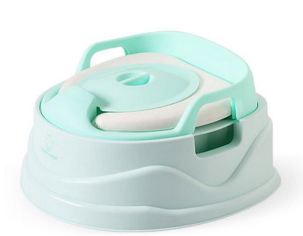 3 in 1 colorful potty pee trainer for baby training potty: Green