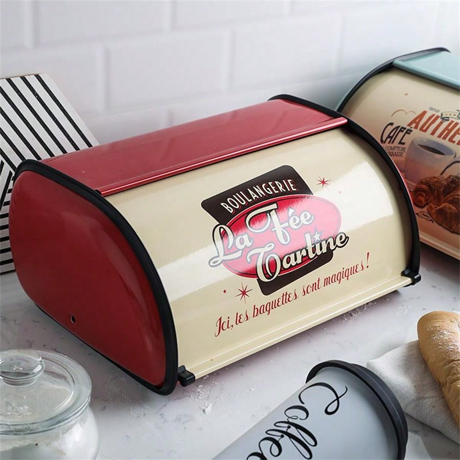 Creativiteit Brood Opbergdoos Grote Capaciteit Roestvrij Staal Brood Cake Dessert Doos Afdichting Container Keuken Opslag Organizer: Blauw