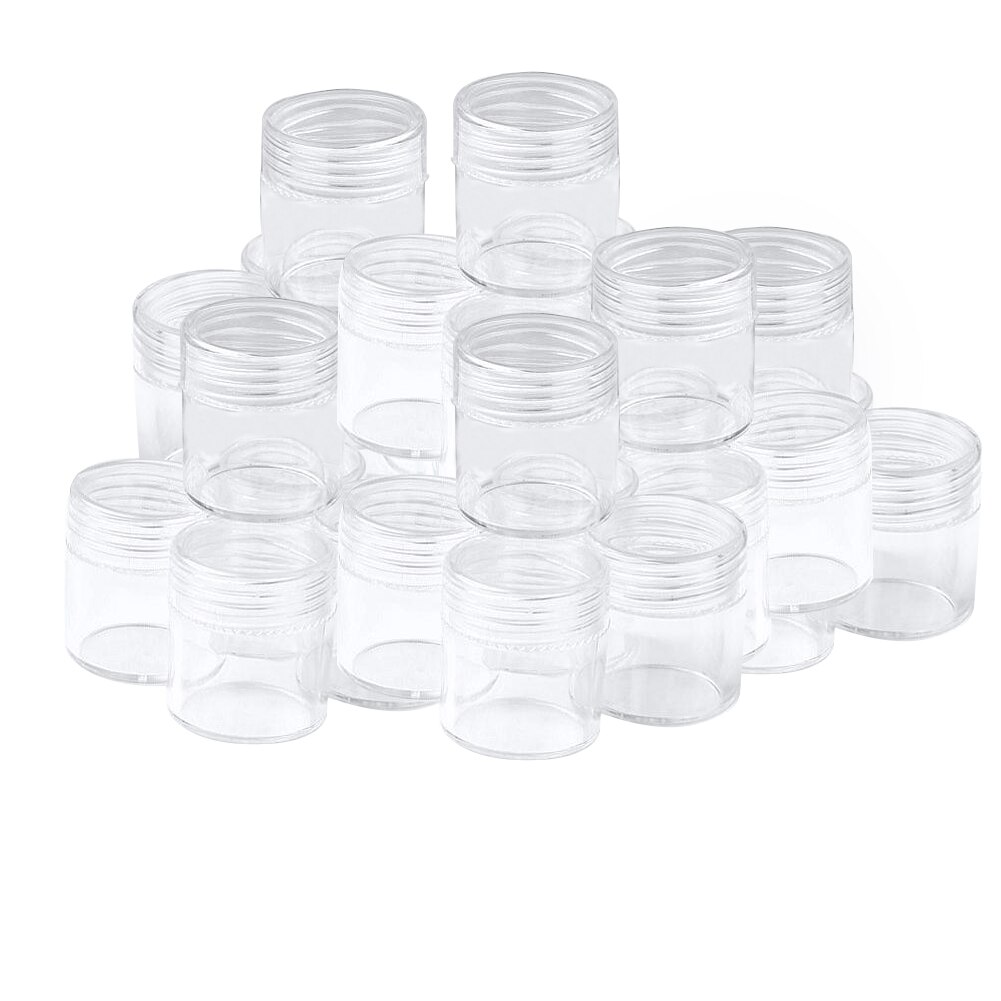 60Pcs Lege Flessen Transparante Diamant Schilderen Kralen Opslag Borduren Container Doos Fles Accessoires Van Steentjes