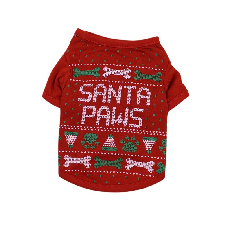 Huisdieren Hond Kleren Leuke Mode Kerst Botten Leuke Hond Pet Vest Puppy Katoenen T Shirts Winter: A / M