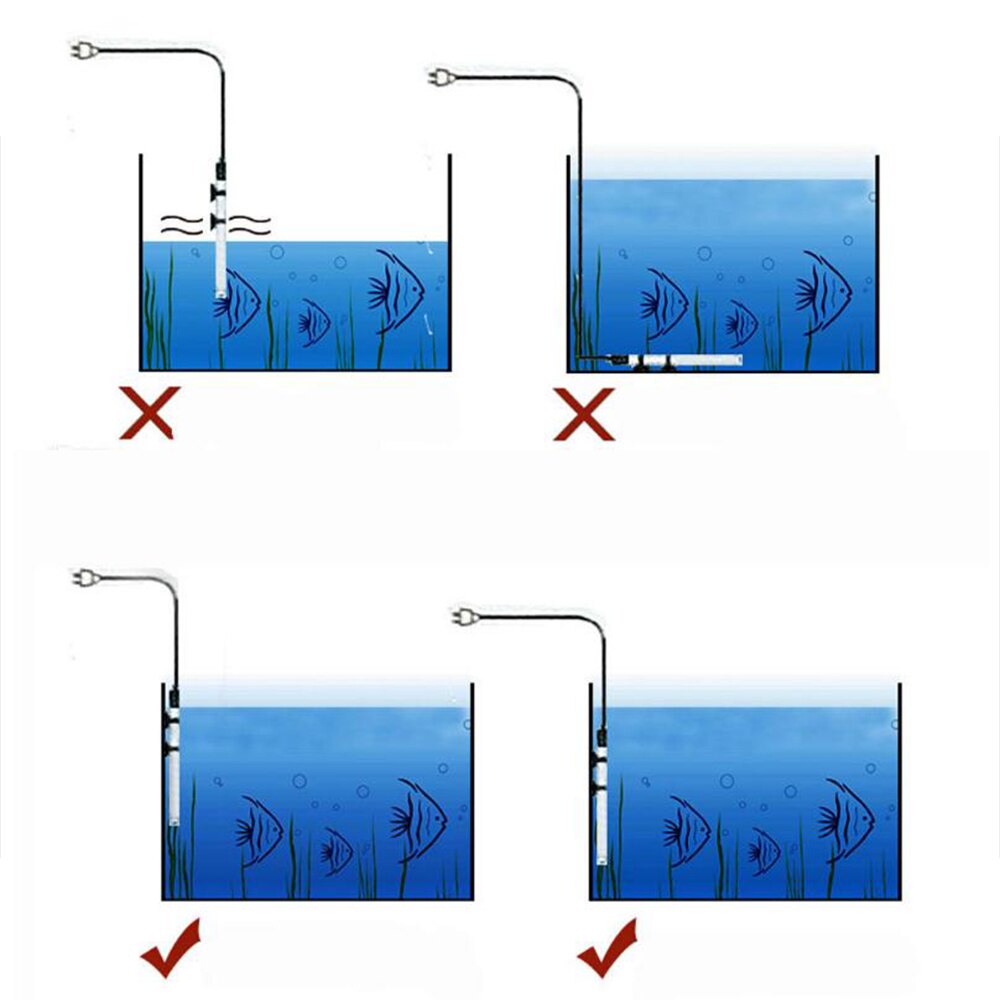 Image showcasing Adjustable Aquarium Fish Tank Water Heater With Su... – Vicedeal