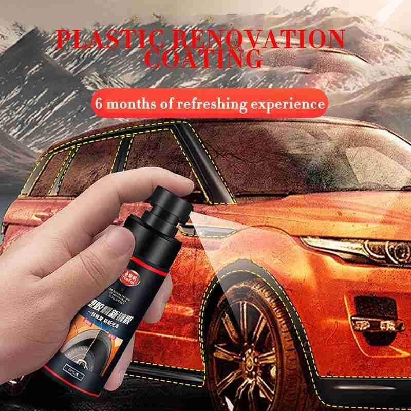 60ml auton sisätilojen muoviosien pinnoiteainetta auton huoltopinnoite vaha nahka kojelaudan kiillotus pinnoite
