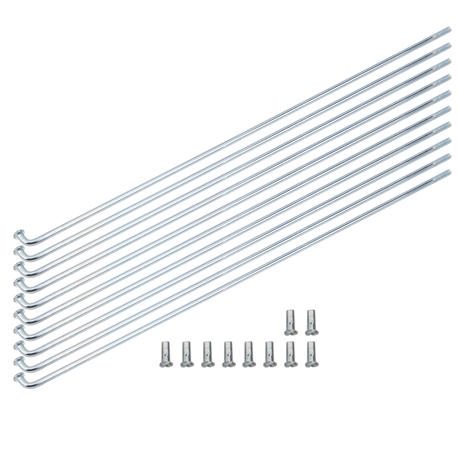 40 stuks 2,2 mm diameter e-bike-spaken 13 G zwarte fietsspaken 230-295