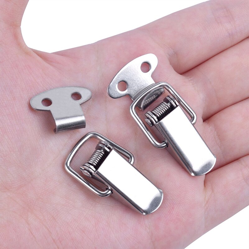 Stainless Box Loaded Clamp for Steel Catch Drawer/Toolbox/Closet/Cabinet/Case Spring Clips