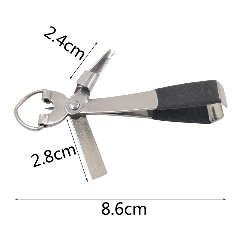 1 stk fiskeri rustfrit stål nipper line cutter klipper krog øjenrens hurtig knudeværktøj krogsliber fluebindingsværktøj grej